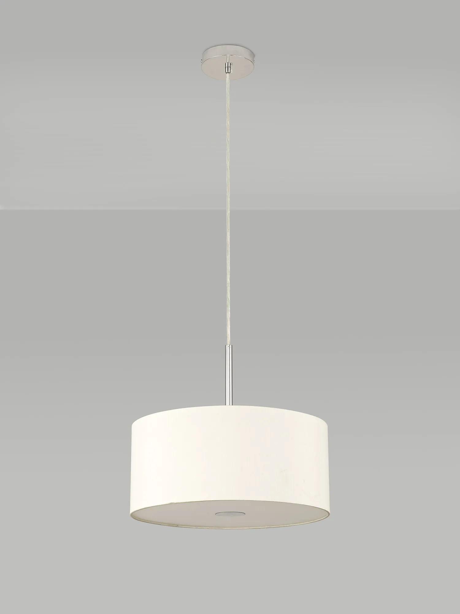 Baymont 40cm Pendant 1 Light Polished Chrome, Ivory Pearl, Frosted Diffuser DK0135  Deco Baymont CH IV